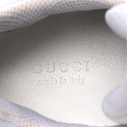 Gucci Demetra GG Supreme Monogram Womens Basket Low Top Sneakers 38.5 Great White Green 10 of 10