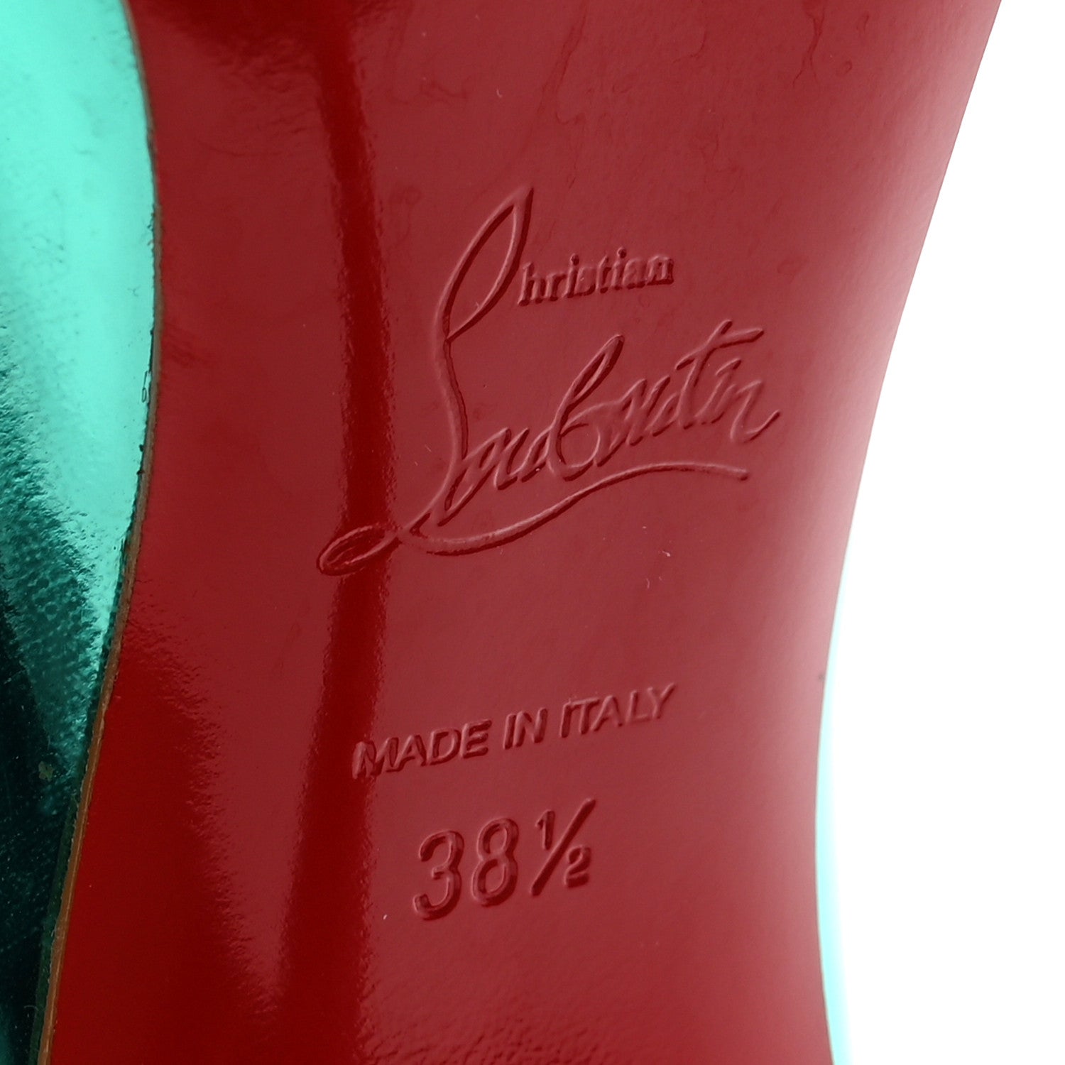 Christian Louboutin Specchio Miss Z 100 Pumps 38.5 Iceberg 7 of 8