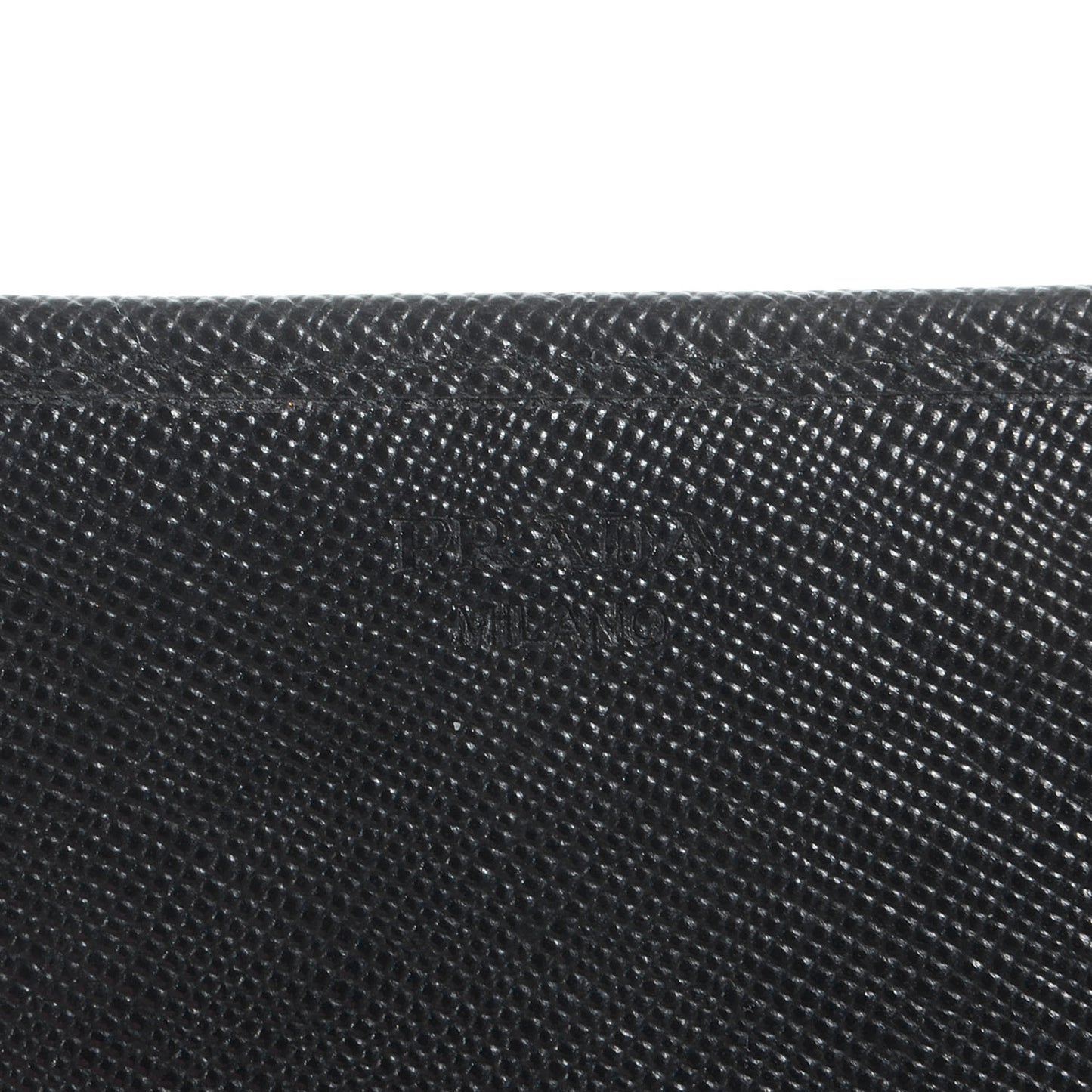 Saffiano Metal Continental Flap Wallet Nero Black