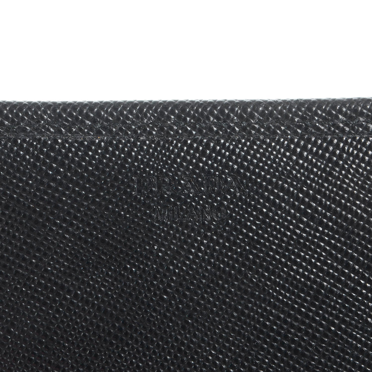 Prada Saffiano Metal Continental Flap Wallet Nero Black 9 of 10