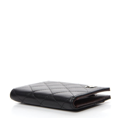 Chanel Lambskin Quilted Card Holder Wallet Black 4 of 8