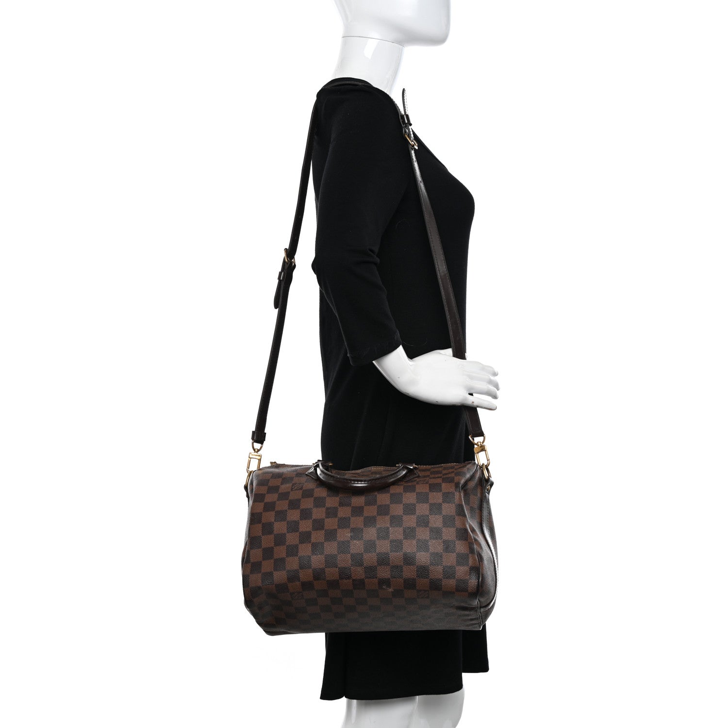 Louis Vuitton Damier Ebene Speedy Bandouliere 30 2 of 15