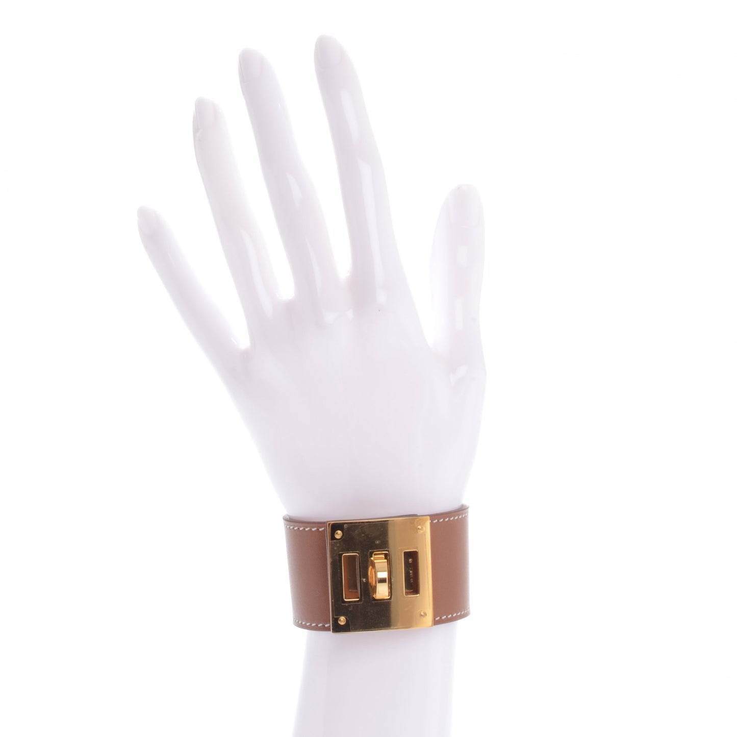Swift Leather Kelly Dog Bracelet Fauve