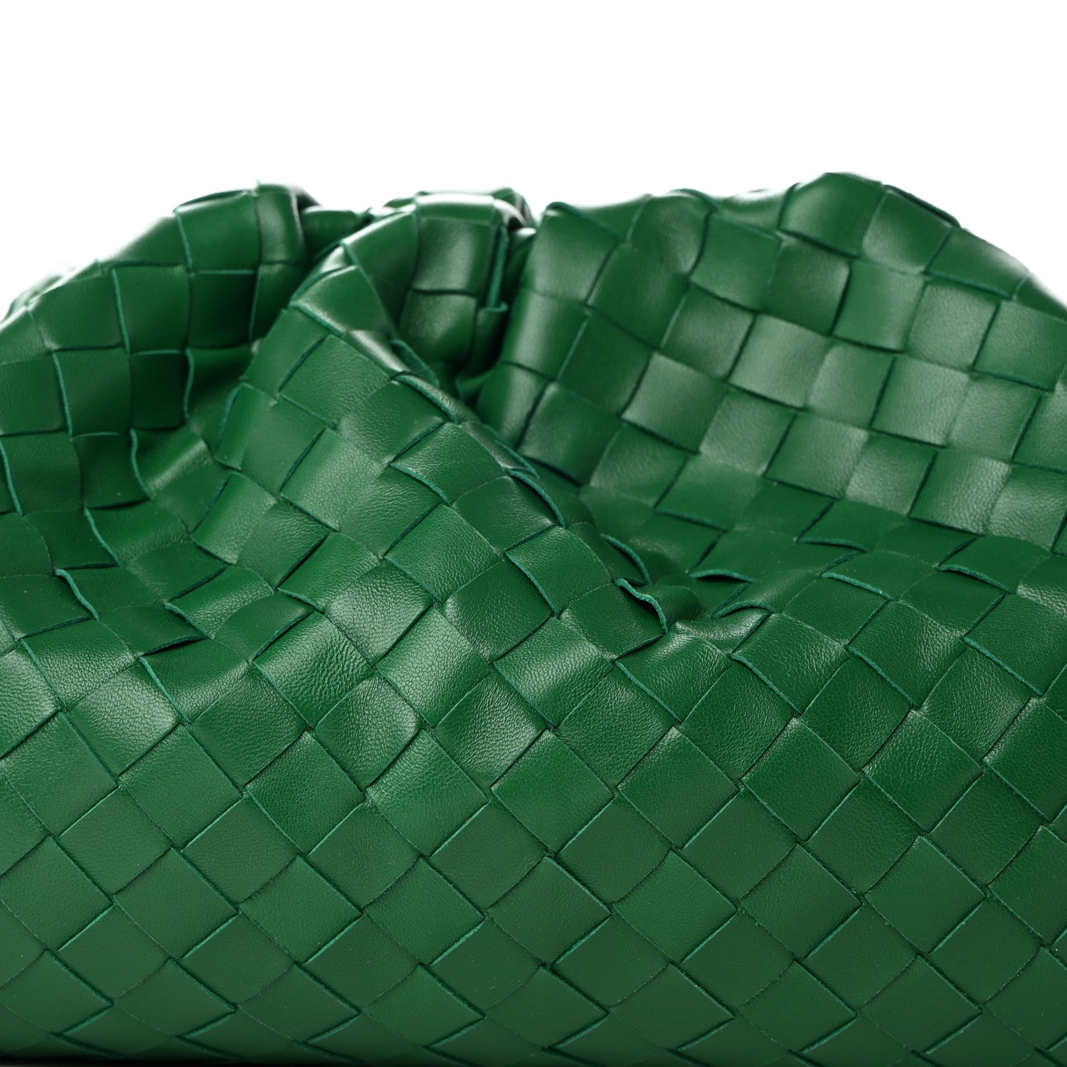 Bottega Veneta Nappa Maxi Intrecciato The Pouch Oversized Clutch Racing Green 8 of 10
