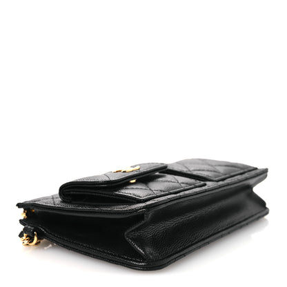 Chanel Caviar Quilted Polly Pocket Pouch Black 4 of 11