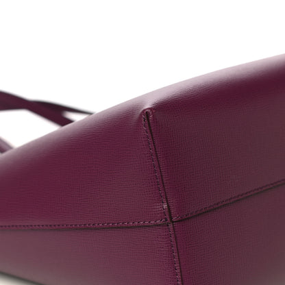 Tom Ford Grained Calfskin Small T Tote Bordeaux 9 of 12