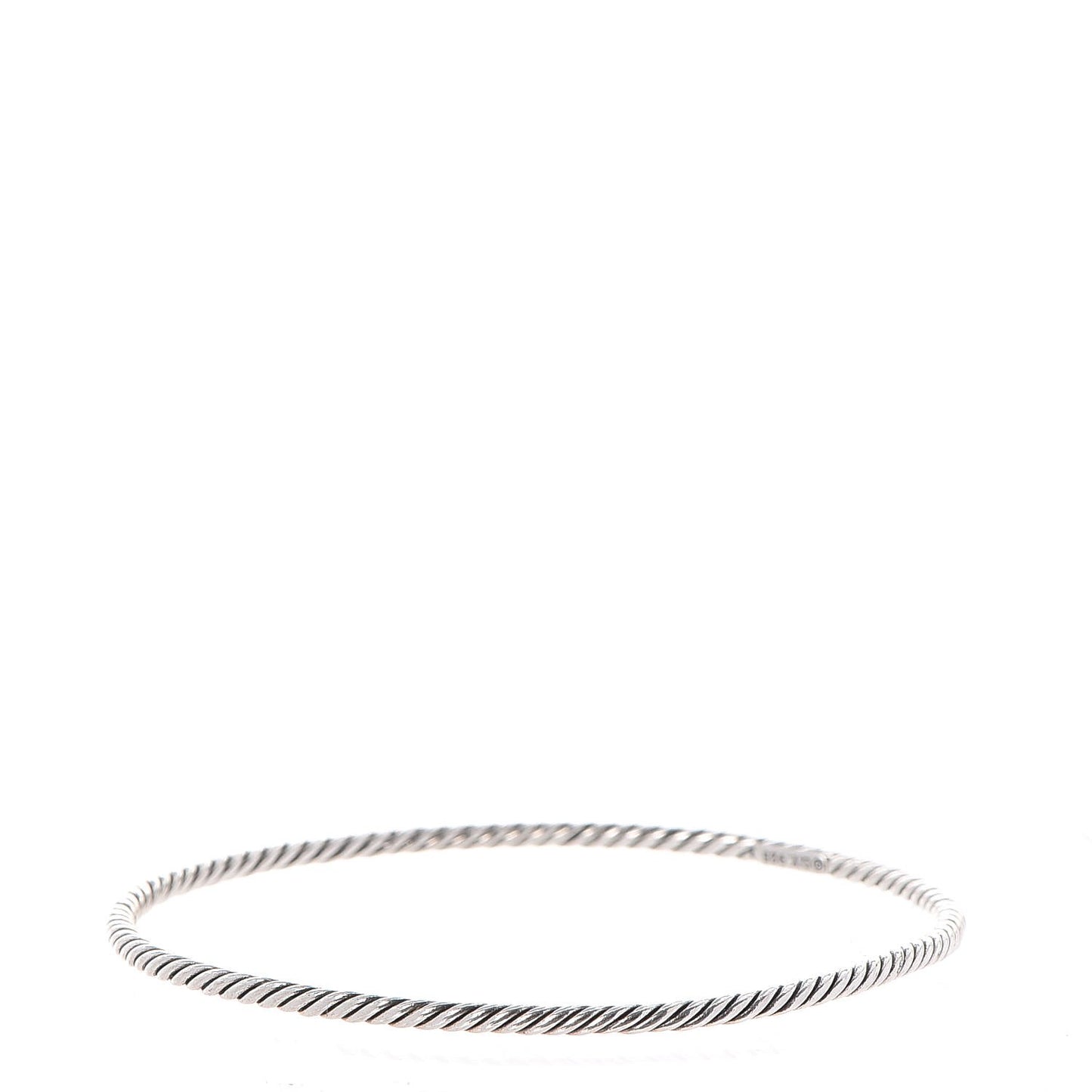 Sterling Silver Crystal Color Classics Cable Bangle Bracelet Set of 2