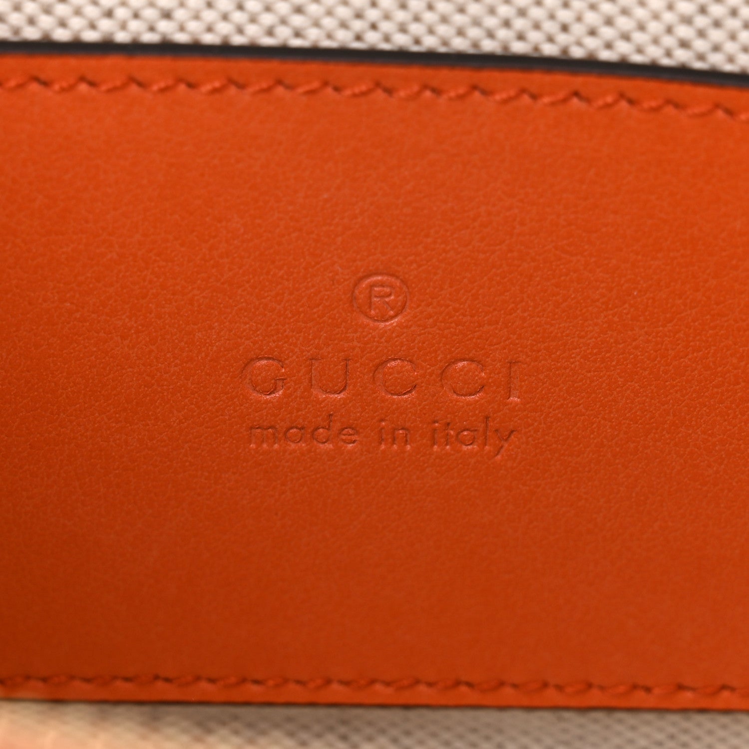 Gucci Calfskin GG Matelasse Mini Top Handle Bag Deep Orange 6 of 10