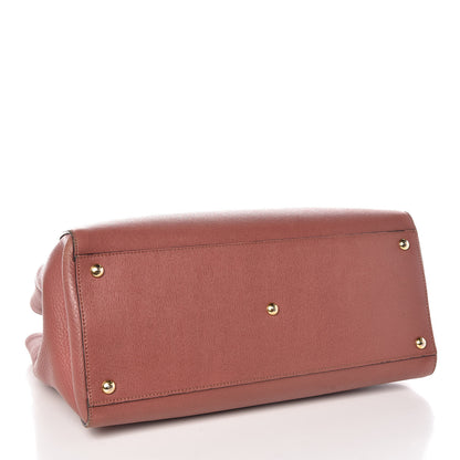 Fendi Vitello Elite Flamingo Regular 2Jours Tote Terracotta 5 of 13