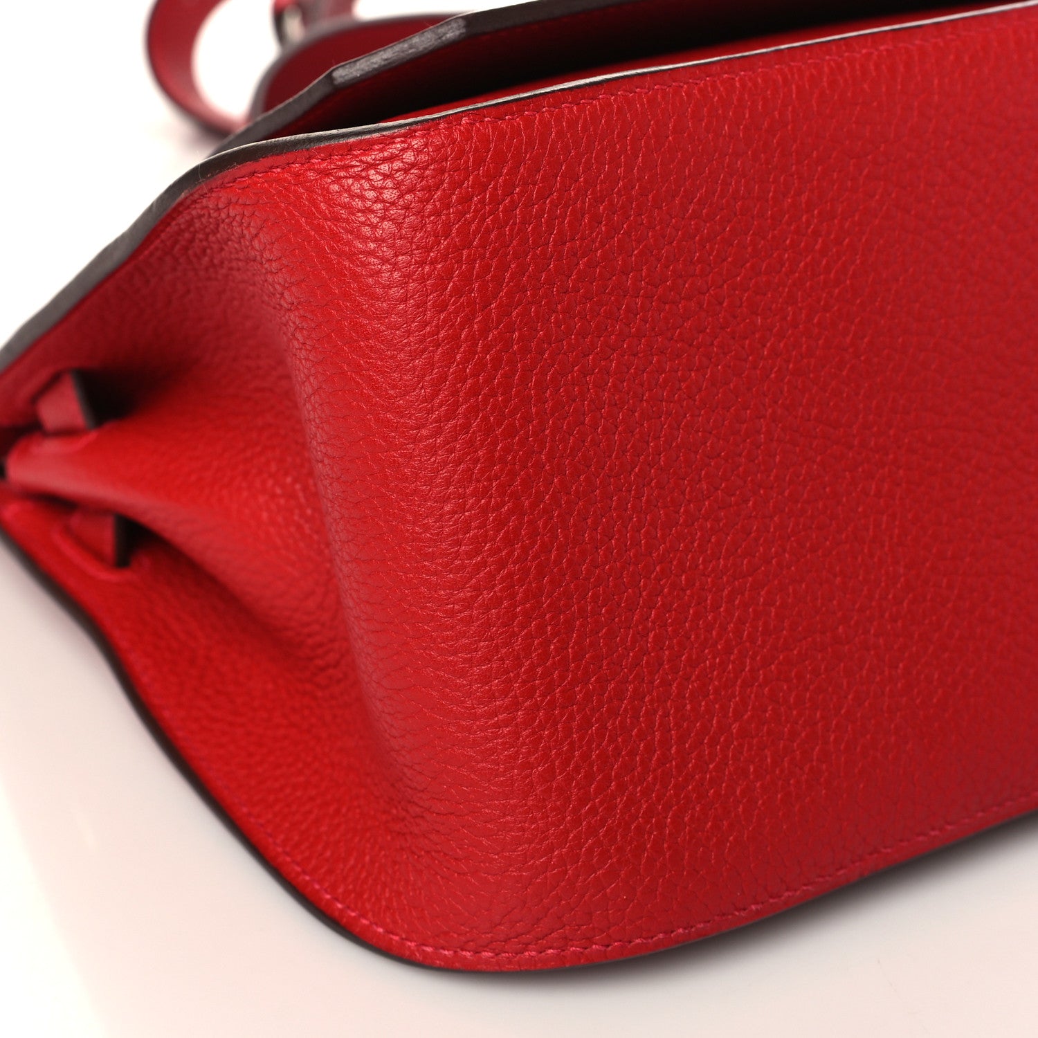 Hermes Taurillon Clemence Jypsiere 28 Rouge Casaque 7 of 8