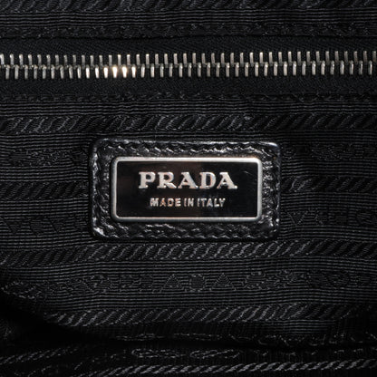 Prada Glace Calf Bowler Bag Black 6 of 10