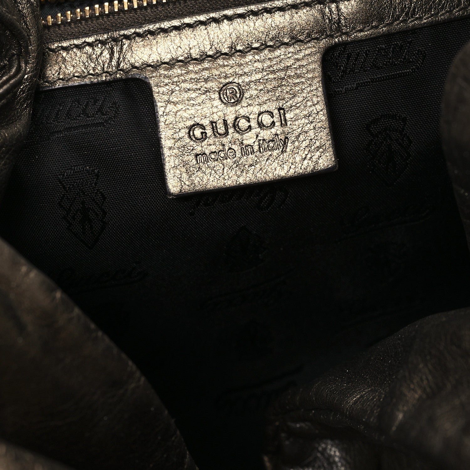Gucci Calfskin Medium Hysteria Hobo Brown 6 of 13