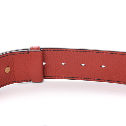 Christian Dior Grained Calfskin D Fence Saddle Bag Adjustable Shoulder Strap Red 3 of 5