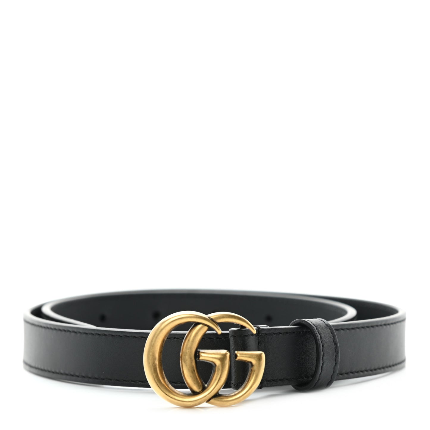Calfskin Double G 20mm Belt 70 28 Black