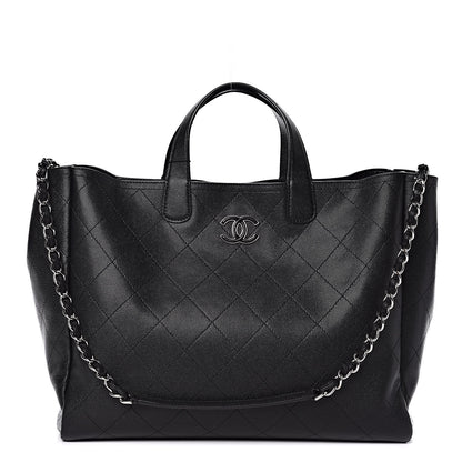 Chanel Caviar Stitched Large Shopping Tote Black 1 of 7