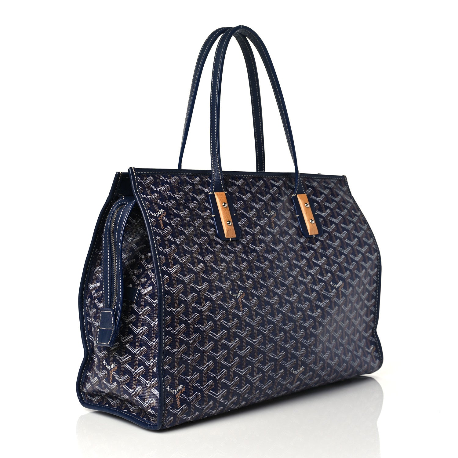 Goyard Goyardine Marquises Tote Navy 5 of 17