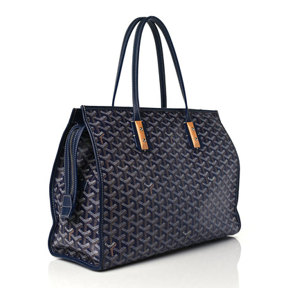 Goyard Goyardine Marquises Tote Navy 5 of 17