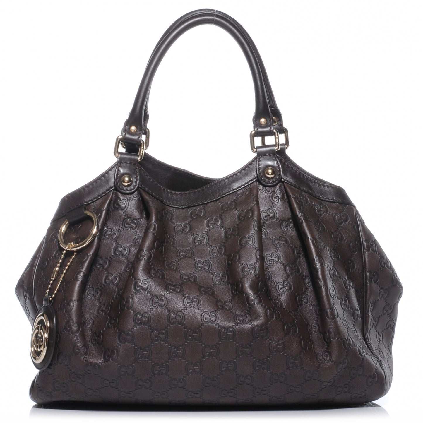 Guccissima Medium Sukey Tote Chocolate