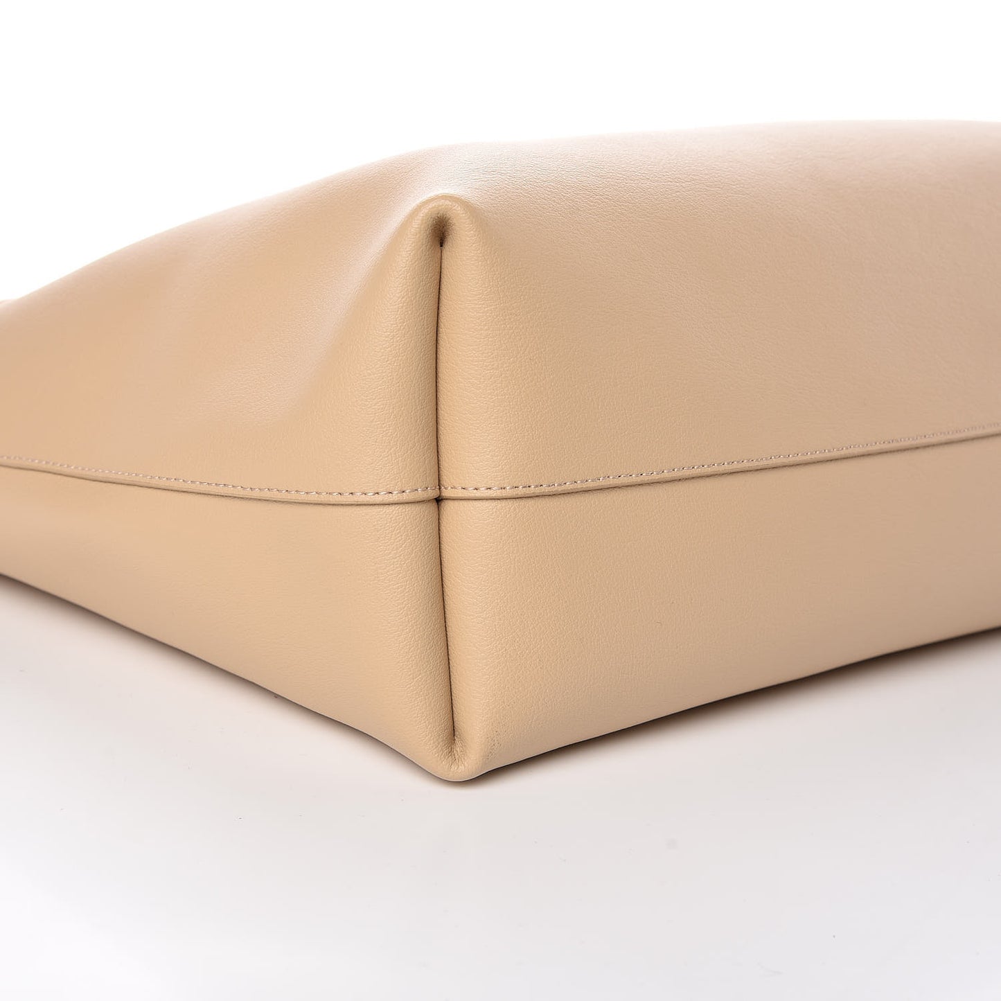 Calfskin Large Shopping Tote Nude Powder