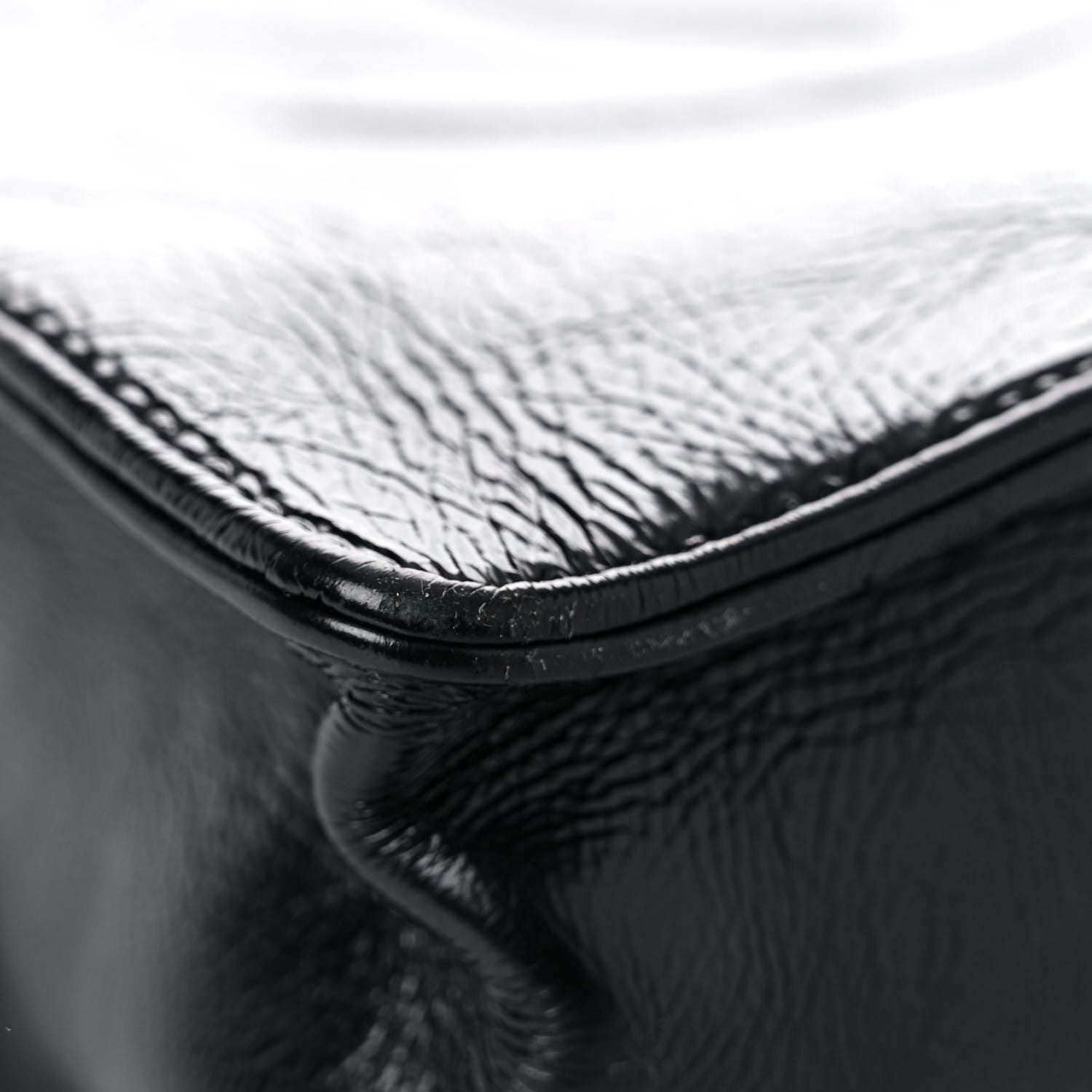 Chanel Shiny Aged Calfskin North South Shopping Bag Black 11 of 15