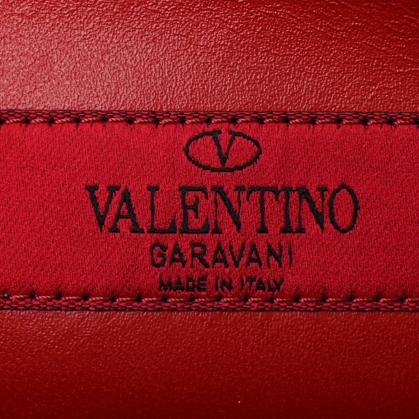 Lambskin Rockstud Spike Belt Bag 85 Black