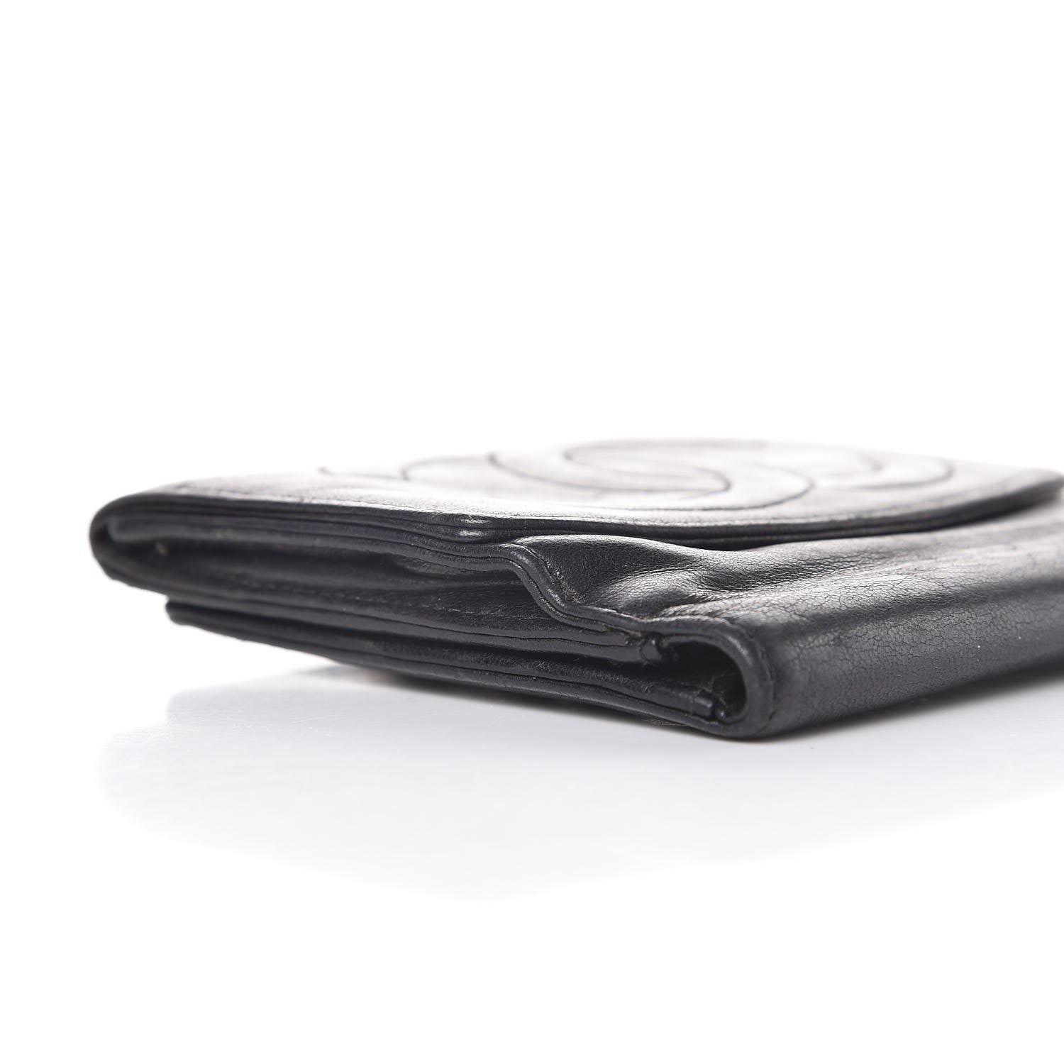 Chanel Lambskin Timeless CC Compact French Wallet Black 9 of 11