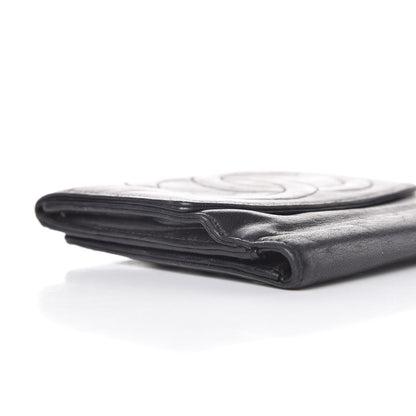 Chanel Lambskin Timeless CC Compact French Wallet Black 9 of 11
