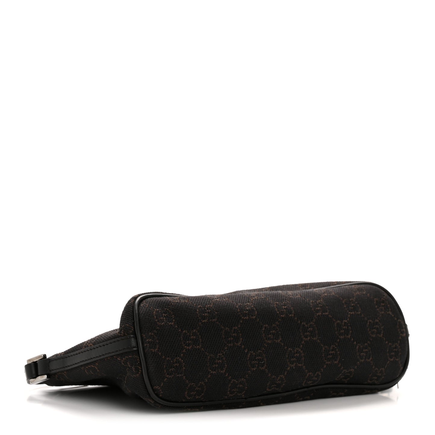 Denim Monogram Boat Pochette Dark Brown