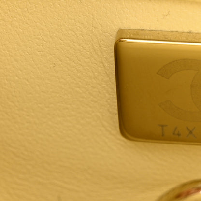 Chanel Caviar Quilted Mini Coco Handle Flap Yellow 7 of 10