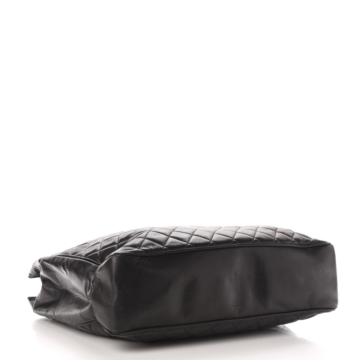 Chanel Lambskin Quilted Shopping Tote Black 4 of 14