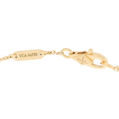Van Cleef & Arpels 18K Yellow Gold Mother of Pearl Sweet Alhambra Bracelet 3 of 5