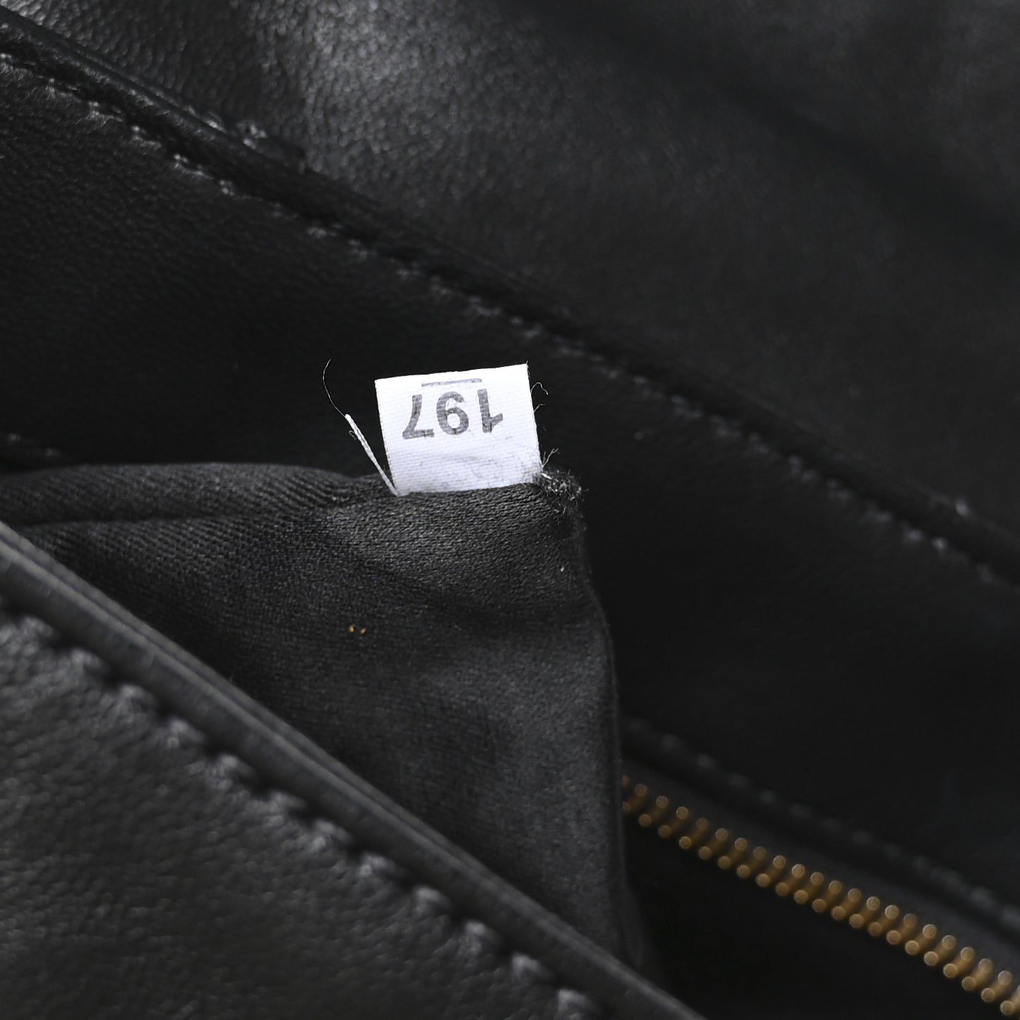 Nappa Matelasse Biker Shoulder Bag Black