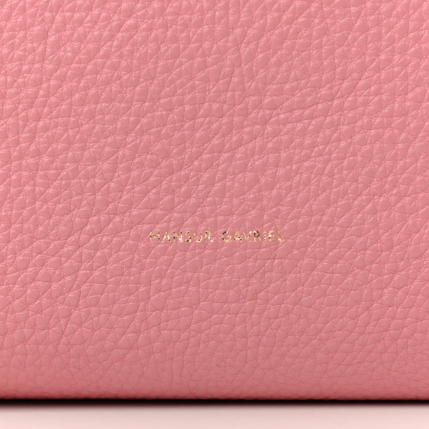 Tumbled Calfskin Small Shopping Tote Blush