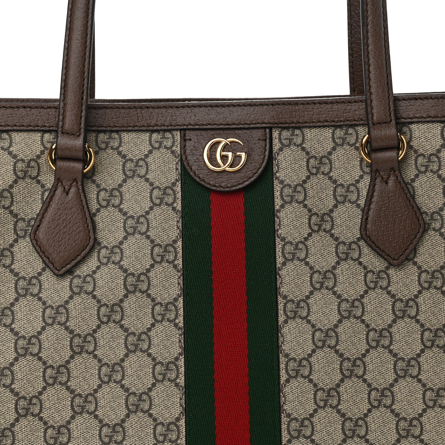 Gucci GG Supreme Monogram Medium Ophidia Shopping Tote Brown 8 of 11