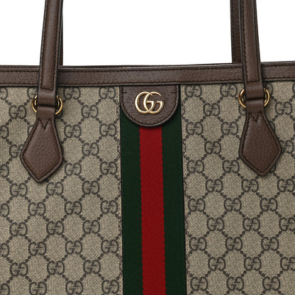 Gucci GG Supreme Monogram Medium Ophidia Shopping Tote Brown 8 of 11