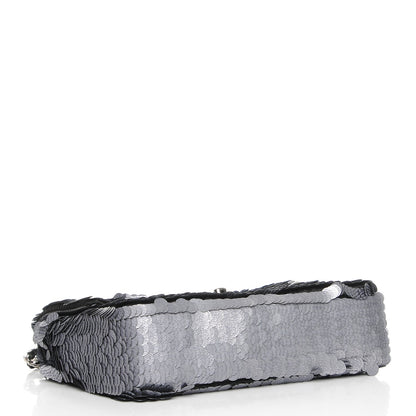Chanel Sequin Paillette Small Flap Grey 5 of 9