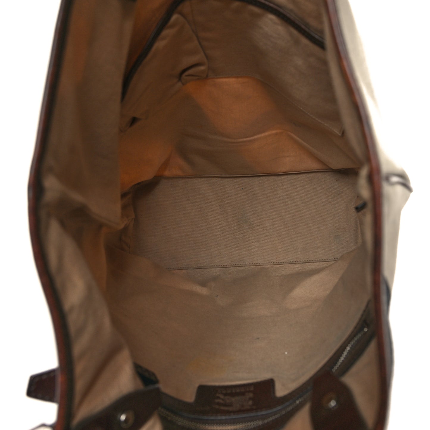 Canvas Mega Check Print Tote Beige