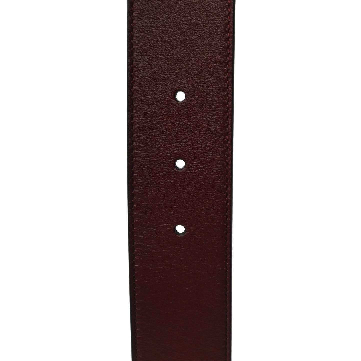 Calfskin Crystal Double G 40mm Belt 80 32 Vintage Bordeaux