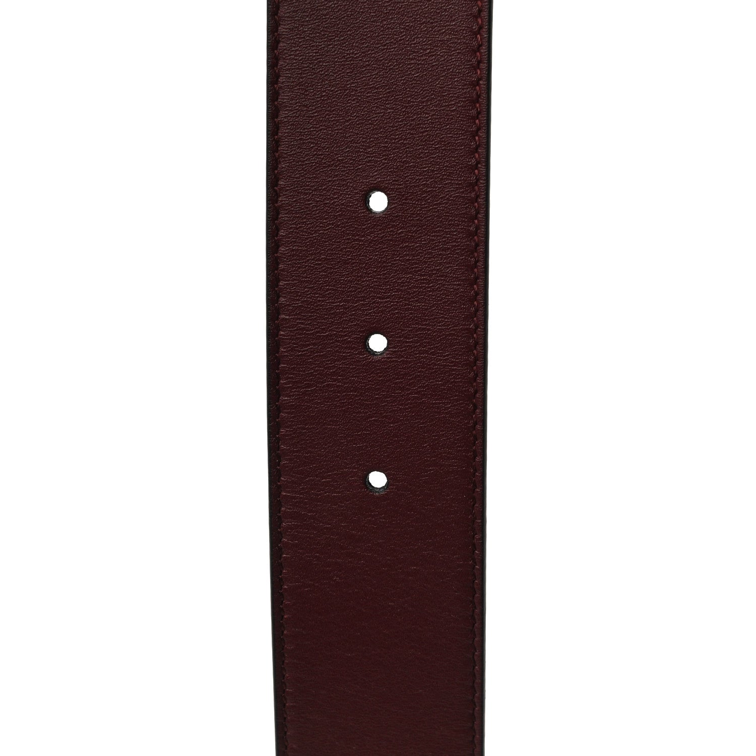 Gucci Calfskin Crystal Double G 40mm Belt 80 32 Vintage Bordeaux 5 of 6
