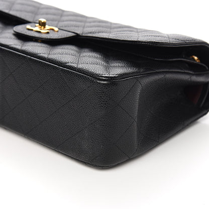Chanel Caviar Quilted Jumbo Double Flap Black 8 of 10