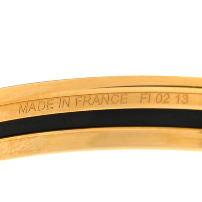 Hermes Printed Enamel Extra Narrow OP'H Bracelet 65 Jaune D'Or White 5 of 6