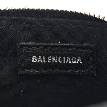 Balenciaga Shiny Calfskin Logo Crocodile Embossed Mini Ville Top Handle Bag Black 6 of 11