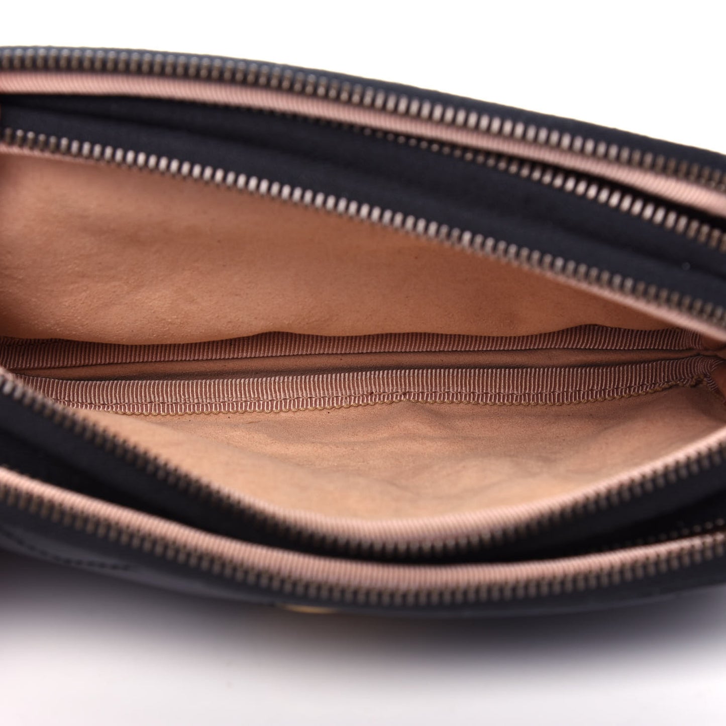 Calfskin Matelasse Mini GG Marmont Chain Crossbody Bag Black