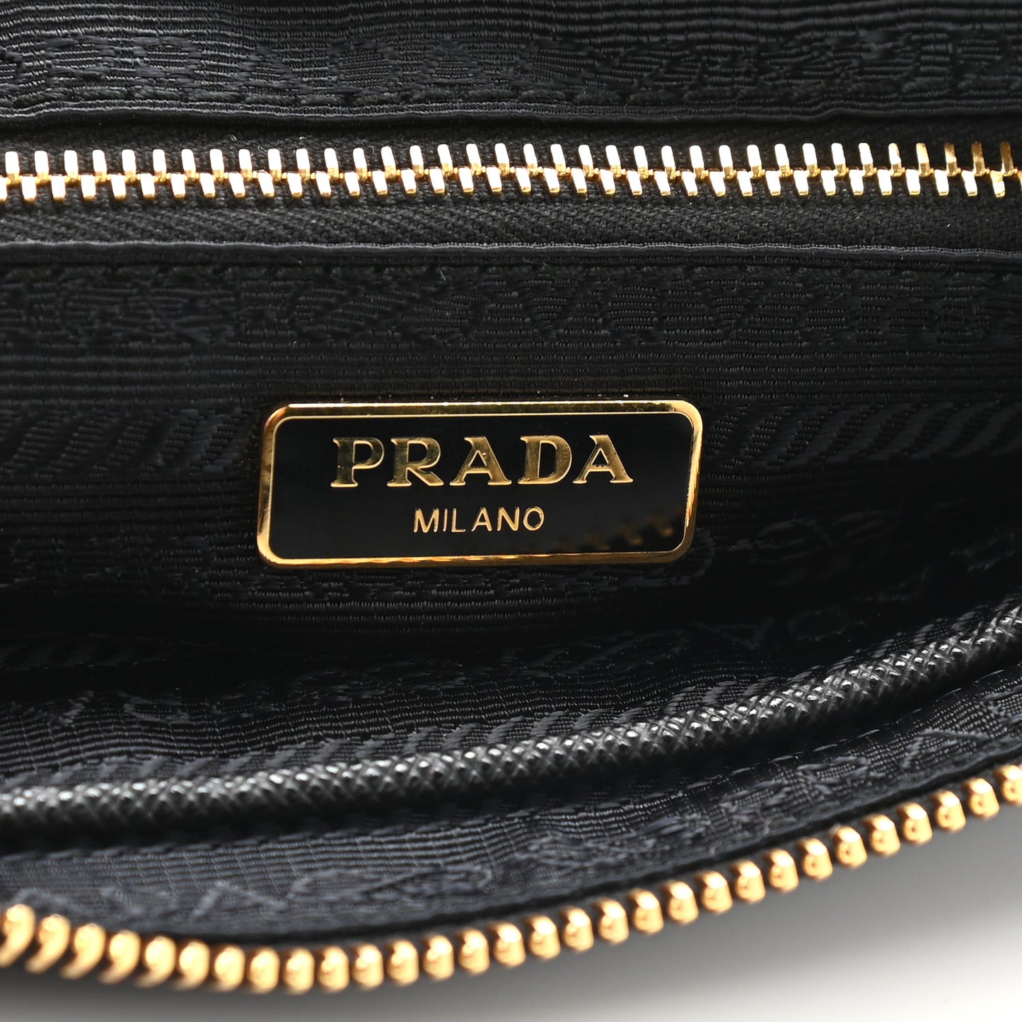 Tessuto Nylon Saffiano Crossbody Bag Black
