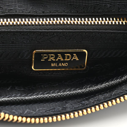 Prada Tessuto Nylon Saffiano Crossbody Bag Black 6 of 9