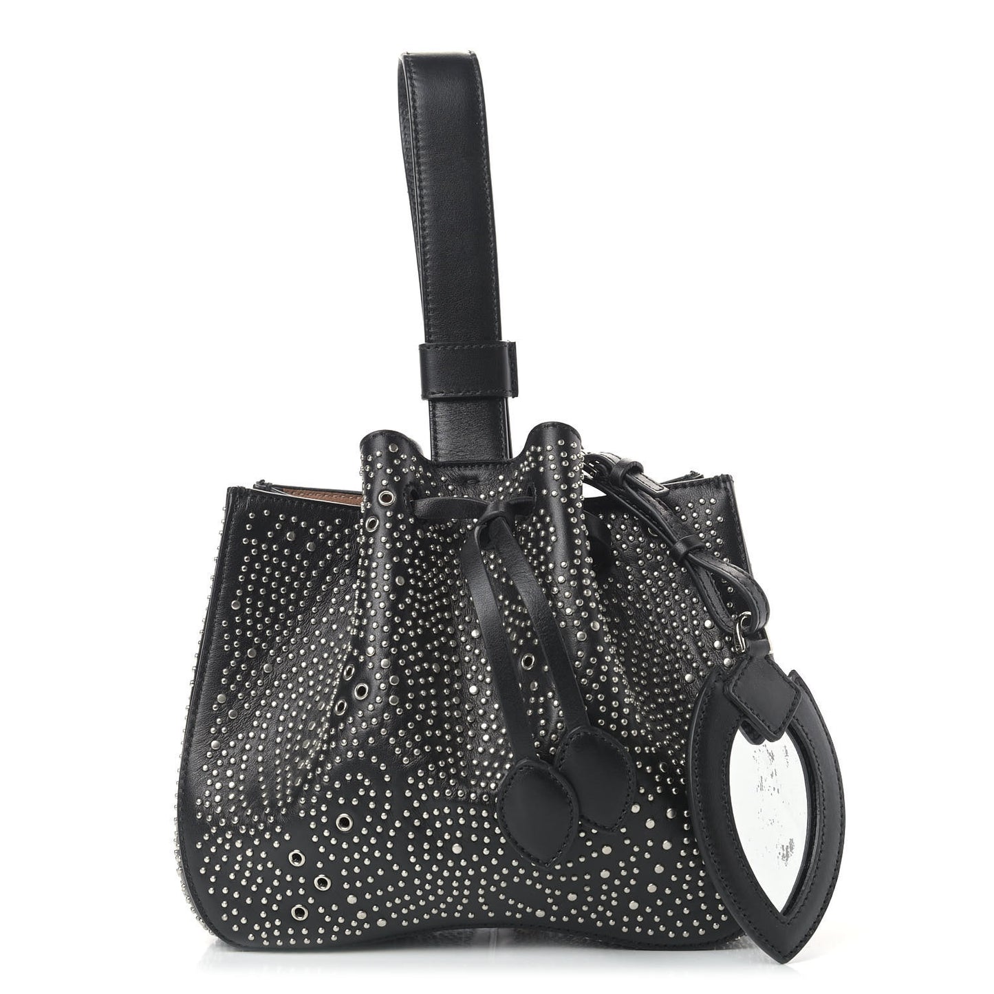Calfskin Studded Rose-Marie 19 Bag Black