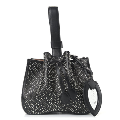 Alaia Calfskin Studded Rose-Marie 19 Bag Black 1 of 9