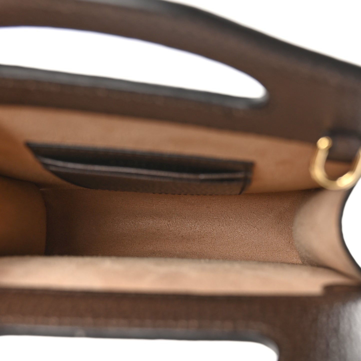 GG Supreme Monogram Textured Dollar Calfskin Web Mini Ophidia Top Slip Handle Crossbody Bag Beige Ebony New Acero