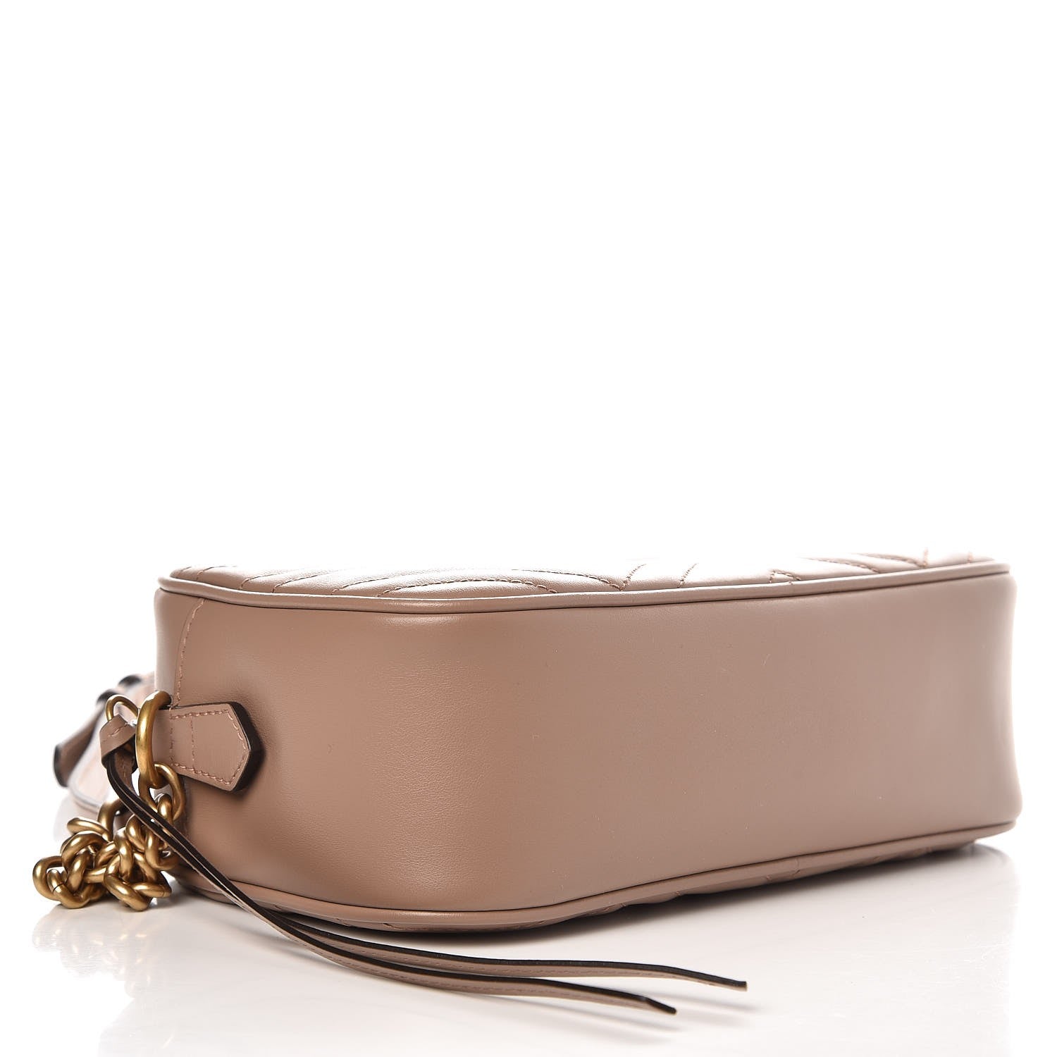 Gucci Calfskin Matelasse Small GG Marmont Chain Shoulder Bag Porcelain Rose 4 of 8
