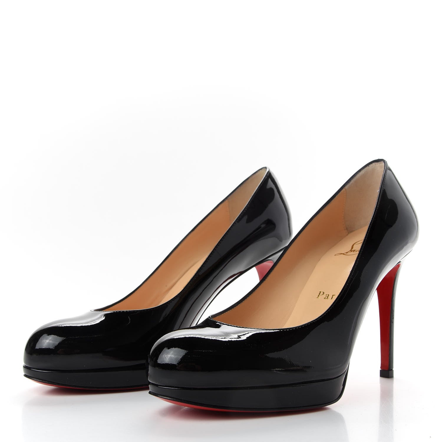 Christian Louboutin Patent New Simple 100 Pumps 35 Black 3 of 9